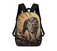 sinyumoney Impresión 3D Gold X Tiger Mochilas Escolares Para Niños Mochilas Para Libros De Gran Capacidad Mochila De Viaje Mochilas De Día 17inch