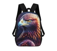 sinyumoney Impresión 3D Golden Eagle Portrait-1 Mochilas Escolares Para Niños Mochilas Para Libros De Gran Capacidad Mochila De Viaje Mochilas De Día 17inch