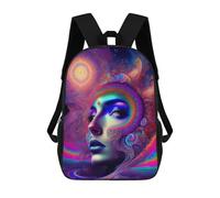 sinyumoney Impresión 3D Imaginarium Psychedelia Mochilas Escolares Para Niños Mochilas Para Libros De Gran Capacidad Mochila De Viaje Mochilas De Día 17inch