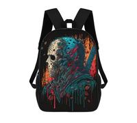 sinyumoney Impresión 3D Jason Voorhees Artistic Horror Icon Mochilas Escolares Para Niños Mochilas Para Libros De Gran Capacidad Mochila De Viaje Mochilas De Día 17inch