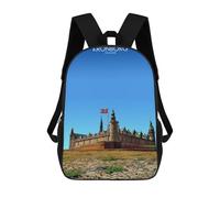 sinyumoney Impresión 3D Kronborg in Denmark Mochilas Escolares Para Niños Mochilas Para Libros De Gran Capacidad Mochila De Viaje Mochilas De Día 17inch