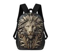 sinyumoney Impresión 3D Legendary Golden Lion Mochilas Escolares Para Niños De 17 Pulgadas, Mochilas Para Libros Para Niños, Mochila De Gran Capacidad, Mochila De Viaje, Mochilas De Uso Diario