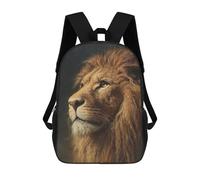 sinyumoney Impresión 3D Lion King Wildlife Art Print Mochilas Escolares Para Niños De 17 Pulgadas, Mochilas Para Libros Para Niños, Mochila De Gran Capacidad, Mochila De Viaje, Mochilas De Uso Diario