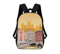 sinyumoney Impresión 3D Ljubljana Travel Print Mochilas Escolares Para Niños Mochilas Para Libros De Gran Capacidad Mochila De Viaje Mochilas De Día 17inch