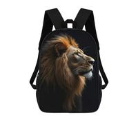 sinyumoney Impresión 3D Majestic Lion Portrait Mochilas Escolares Para Niños Mochilas Para Libros De Gran Capacidad Mochila De Viaje Mochilas De Día 17inch