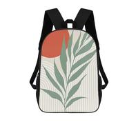 sinyumoney Impresión 3D Minimalist Floral 14 Mochilas Escolares Para Niños Mochilas Para Libros De Gran Capacidad Mochila De Viaje Mochilas De Día 17inch