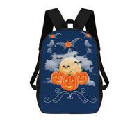 sinyumoney Impresión 3D Moonlit Pumpkins Mochilas Escolares Para Niños Mochilas Para Libros De Gran Capacidad Mochila De Viaje Mochilas De Día 17inch