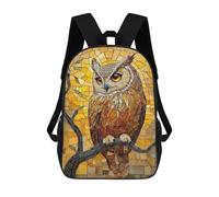 sinyumoney Impresión 3D Mosaic Owl Artwork Mochilas Escolares Para Niños Mochilas Para Libros De Gran Capacidad Mochila De Viaje Mochilas De Día 17inch