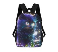 sinyumoney Impresión 3D Neon Feline Fantasy Mochilas Escolares Para Niños Mochilas Para Libros De Gran Capacidad Mochila De Viaje Mochilas De Día 17inch