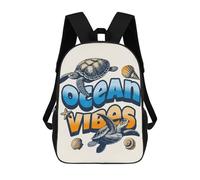 sinyumoney Impresión 3D Ocean Sea Turtle Mochilas Escolares Para Niños Mochilas Para Libros De Gran Capacidad Mochila De Viaje Mochilas De Día 17inch