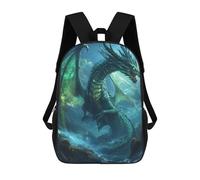 sinyumoney Impresión 3D Oceanic Dragon Artwork-1 Mochilas Escolares Para Niños De 17 Pulgadas, Mochilas Para Libros Para Niños, Mochila De Gran Capacidad, Mochila De Viaje, Mochilas De Uso Diario