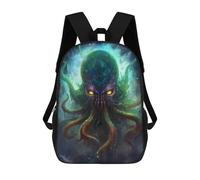 sinyumoney Impresión 3D Octopus with Glowing Eyes Mochilas Escolares Para Niños Mochilas Para Libros De Gran Capacidad Mochila De Viaje Mochilas De Día 17inch