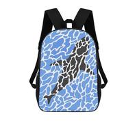 sinyumoney Impresión 3D Orca in Abstract Water Pattern Mochilas Escolares Para Niños Mochilas Para Libros De Gran Capacidad Mochila De Viaje Mochilas De Día 17inch
