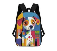 sinyumoney Impresión 3D Original Abstract Puppy Portrait Mochilas Escolares Para Niños Mochilas Para Libros De Gran Capacidad Mochila De Viaje Mochilas De Día 17inch