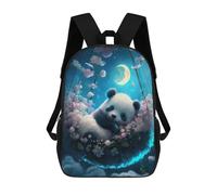sinyumoney Impresión 3D Panda in Moonlit Garden Mochilas Escolares Para Niños Mochilas Para Libros De Gran Capacidad Mochila De Viaje Mochilas De Día 17inch