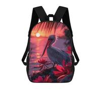 sinyumoney Impresión 3D Pelican Rock Sunset Mochilas Escolares Para Niños De 17 Pulgadas, Mochilas Para Libros Para Niños, Mochila De Gran Capacidad, Mochila De Viaje, Mochilas De Uso Diario