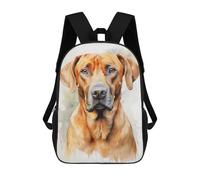 sinyumoney Impresión 3D Rhodesian Ridgeback Dog Mochilas Escolares Para Niños De 17 Pulgadas, Mochilas Para Libros Para Niños, Mochila De Gran Capacidad, Mochila De Viaje, Mochilas De Uso Diario