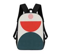 sinyumoney Impresión 3D Simple Geometry 2 Mochilas Escolares Para Niños Mochilas Para Libros De Gran Capacidad Mochila De Viaje Mochilas De Día 17inch