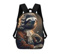 sinyumoney Impresión 3D Sloth As A Philosopher Mochilas Escolares Para Niños Mochilas Para Libros De Gran Capacidad Mochila De Viaje Mochilas De Día 17inch