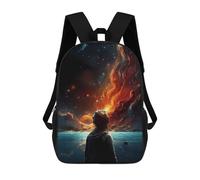 sinyumoney Impresión 3D Space Explorer's Journey -5 Mochilas Escolares Para Niños Mochilas Para Libros De Gran Capacidad Mochila De Viaje Mochilas De Día 17inch