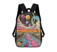 sinyumoney Impresión 3D Space Fantasy Mochilas Escolares Para Niños De 17 Pulgadas, Mochilas Para Libros Para Niños, Mochila De Gran Capacidad, Mochila De Viaje, Mochilas De Uso Diario