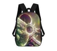 sinyumoney Impresión 3D Space Station Orbiting Planet -1 Mochilas Escolares Para Niños Mochilas Para Libros De Gran Capacidad Mochila De Viaje Mochilas De Día 17inch
