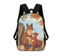 sinyumoney Impresión 3D Squirrel Family Mochilas Escolares Para Niños Mochilas Para Libros De Gran Capacidad Mochila De Viaje Mochilas De Día 17inch