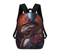 sinyumoney Impresión 3D The Dapper Dino Mochilas Escolares Para Niños Mochilas Para Libros De Gran Capacidad Mochila De Viaje Mochilas De Día 17inch