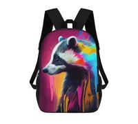 sinyumoney Impresión 3D The Insistent Badger Mochilas Escolares Para Niños Mochilas Para Libros De Gran Capacidad Mochila De Viaje Mochilas De Día 17inch