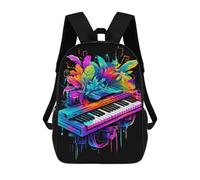 sinyumoney Impresión 3D The Keyboard Mochilas Escolares Para Niños Mochilas Para Libros De Gran Capacidad Mochila De Viaje Mochilas De Día 17inch