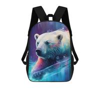 sinyumoney Impresión 3D The Resistant Icebear Mochilas Escolares Para Niños Mochilas Para Libros De Gran Capacidad Mochila De Viaje Mochilas De Día 17inch
