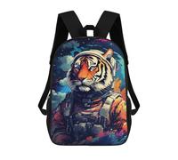 sinyumoney Impresión 3D Tiger Astronaut in Space-1 Mochilas Escolares Para Niños De 17 Pulgadas, Mochilas Para Libros Para Niños, Mochila De Gran Capacidad, Mochila De Viaje, Mochilas De Uso Diario