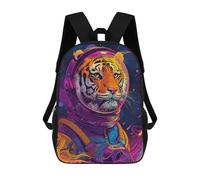 sinyumoney Impresión 3D Tiger Astronaut Space Mochilas Escolares Para Niños Mochilas Para Libros De Gran Capacidad Mochila De Viaje Mochilas De Día 17inch