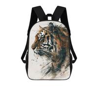 sinyumoney Impresión 3D Tiger Profile Art Painting Mochilas Escolares Para Niños Mochilas Para Libros De Gran Capacidad Mochila De Viaje Mochilas De Día 17inch