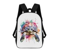 sinyumoney Impresión 3D Turtle Face Mochilas Escolares Para Niños Mochilas Para Libros De Gran Capacidad Mochila De Viaje Mochilas De Día 17inch
