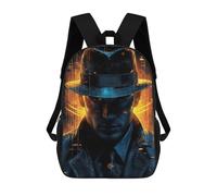sinyumoney Impresión 3D Vintage Detective Poster Mochilas Escolares Para Niños De 17 Pulgadas, Mochilas Para Libros Para Niños, Mochila De Gran Capacidad, Mochila De Viaje, Mochilas De Uso Diario