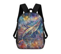 sinyumoney Impresión 3D Whale Fantasy Art Print-3 Mochilas Escolares Para Niños De 17 Pulgadas, Mochilas Para Libros Para Niños, Mochila De Gran Capacidad, Mochila De Viaje, Mochilas De Uso Diario