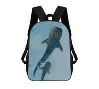 sinyumoney Impresión 3D Whale Sharks in Blue Water Mochilas Escolares Para Niños Mochilas Para Libros De Gran Capacidad Mochila De Viaje Mochilas De Día 17inch