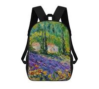 sinyumoney Impresión 3D Whispers of Provence Mochilas Escolares Para Niños De 17 Pulgadas, Mochilas Para Libros Para Niños, Mochila De Gran Capacidad, Mochila De Viaje, Mochilas De Uso Diario