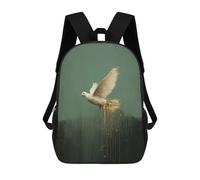 sinyumoney Impresión 3D White Dove Painting Artwork Mochilas Escolares Para Niños De 17 Pulgadas, Mochilas Para Libros Para Niños, Mochila De Gran Capacidad, Mochila De Viaje, Mochilas De Uso Diario