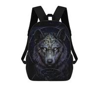 sinyumoney Impresión 3D Wolf Spirit Art Print Mochilas Escolares Para Niños Mochilas Para Libros De Gran Capacidad Mochila De Viaje Mochilas De Día 17inch
