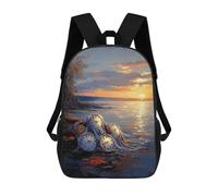 sinyumoney Impressionist Inspired Persistence of Memory Mochilas Para Niños Mochila Escolar Mochila Escolar Impresa En 3D Para Niños Estudiantes De Primaria Y Secundaria 17inch