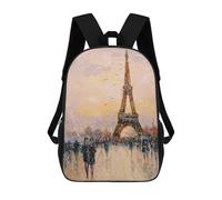 sinyumoney In Paris Mochila Escolar Impresa En 3D Mochila Escolar De Moda Para Niños Mochilas Para Niños Estudiantes De Secundaria 17inch