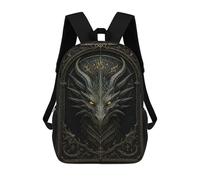 sinyumoney Infernal Dragon Head - Gothic Demon Beast Poster Mochila De Viaje Para La Universidad, Mochilas Para Adolescentes, Chicas, Chicos, Mujeres Y Hombres 17inch