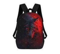 sinyumoney Inferno Eyes of The Wolf Mochila, Mochila Infantil, Mochila Escolar Para Estudiantes, Mochila Para Libros, Mochila Escolar Impresa En 3D Para Niños Y Niñas 17inch