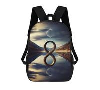 sinyumoney Infinity of Nature Mochila Escolar Mochilas Escolares Para Niñas Y Niños Mochila Con Bolsillo Mochila Escolar De Moda Mochila Infantil 17inch