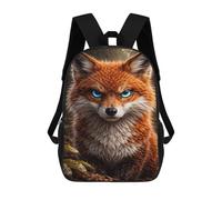 sinyumoney Intense Fox Portrait with Blue Eyes Mochilas Infantiles Mochila Escolar Impresa En 3D Para Niños Mochilas De Viaje Bolsas Para Libros Para Niños 17inch Mochila Escolar