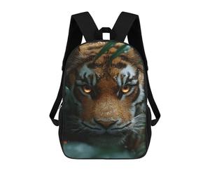 sinyumoney Intense Tiger Gaze in Jungle Mochila Escolar Grande Resistente Al Agua Para Portátil Para Niños/niñas/adolescentes 17inch