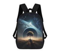 sinyumoney Interstellar Solitude Art Mochila, Mochila Infantil, Mochila Escolar Para Estudiantes, Mochila Para Libros, Mochila Escolar Impresa En 3D Para Niños Y Niñas 17inch