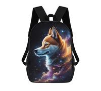 sinyumoney Inu Dog In Space 1 Mochila Escolar Infantil De Moda Informal Mochilas Infantiles Impresas En 3D Mochila Grande Para Niño 17inch